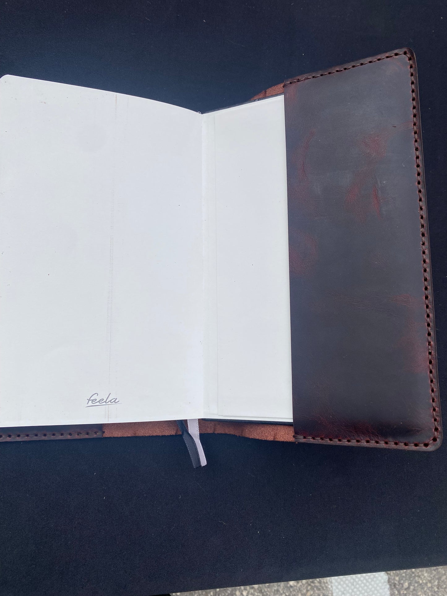 Hand Crafted Leather A5 Notebook Binder / Full Grain Leather / Refillable