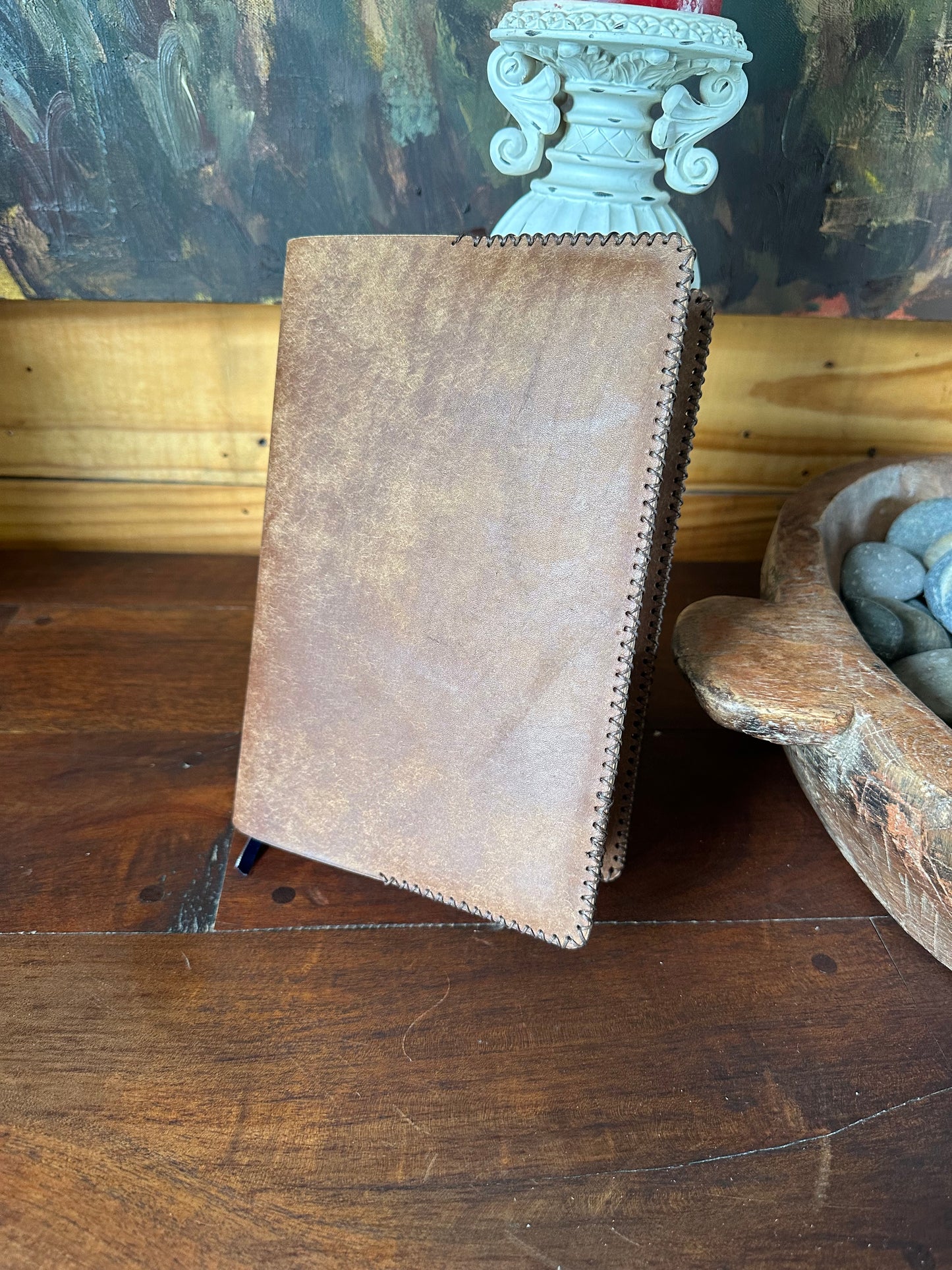 Hand Crafted Leather A5 Notebook Binder / Full Grain Leather / Refillable