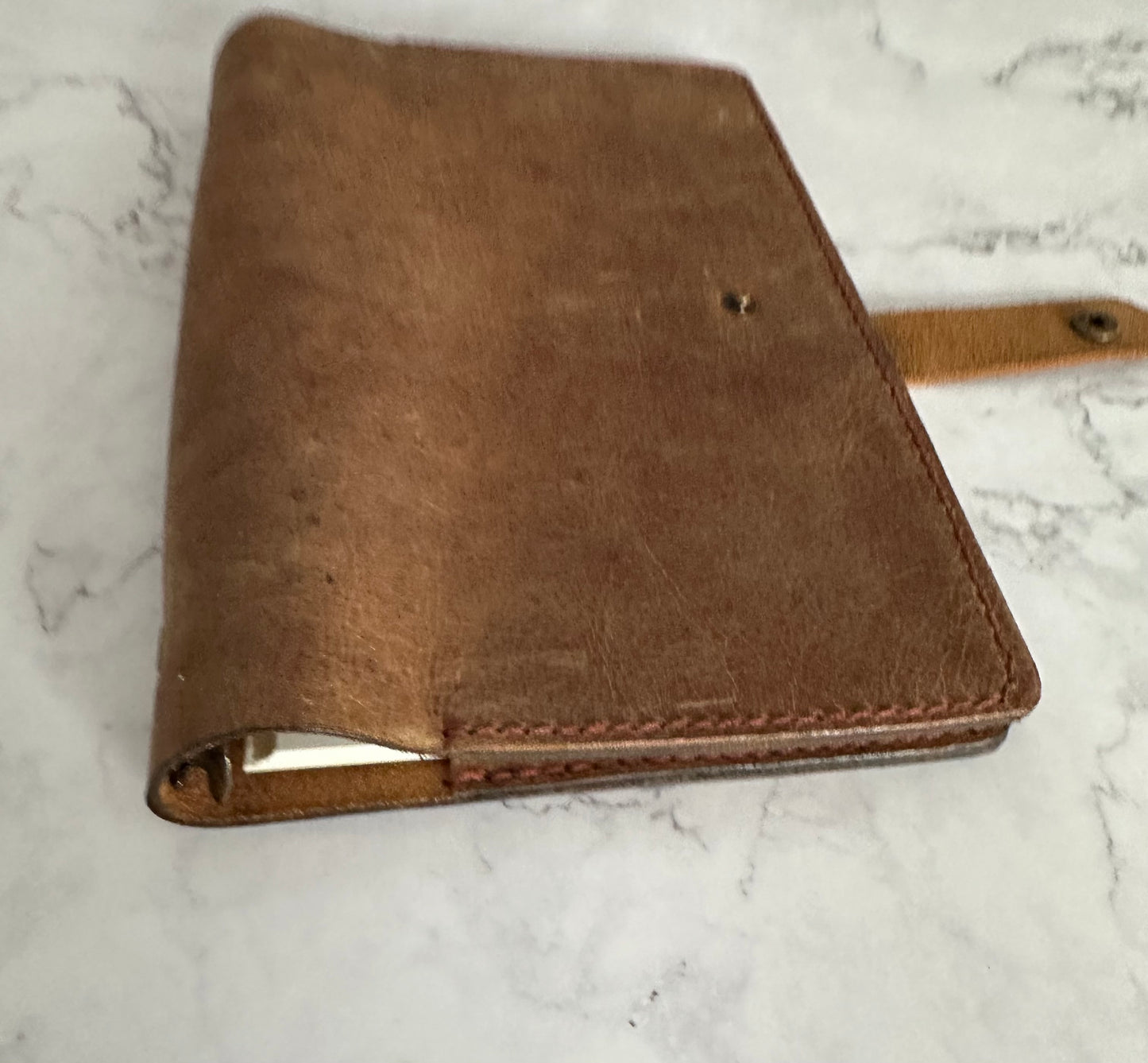 Hand Crafted Leather A5 Notebook Binder / Full Grain Leather / Refillable