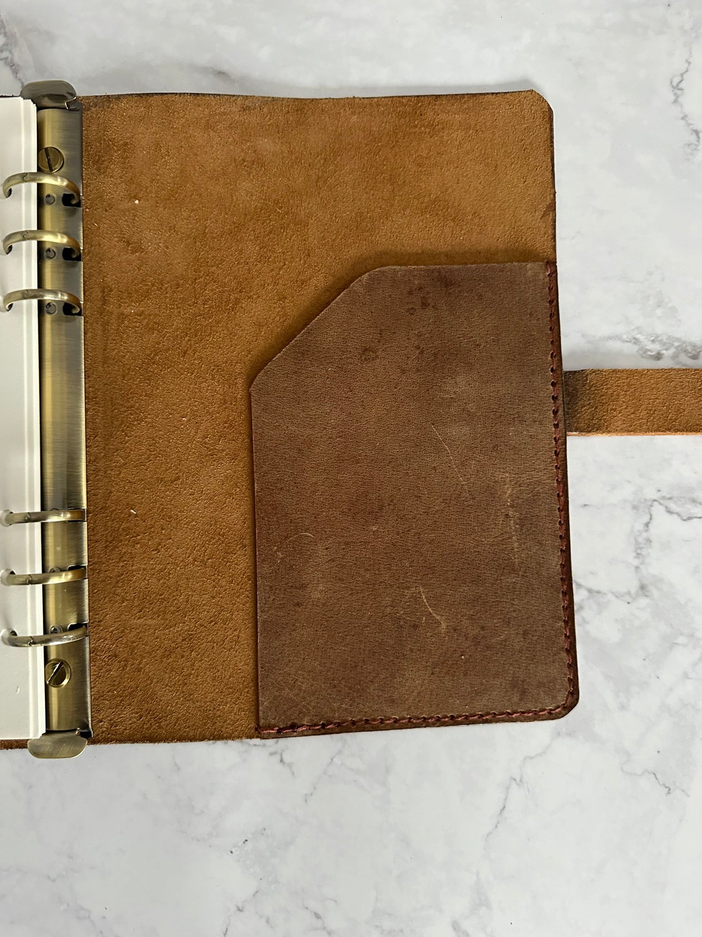 Hand Crafted Leather A5 Notebook Binder / Full Grain Leather / Refillable