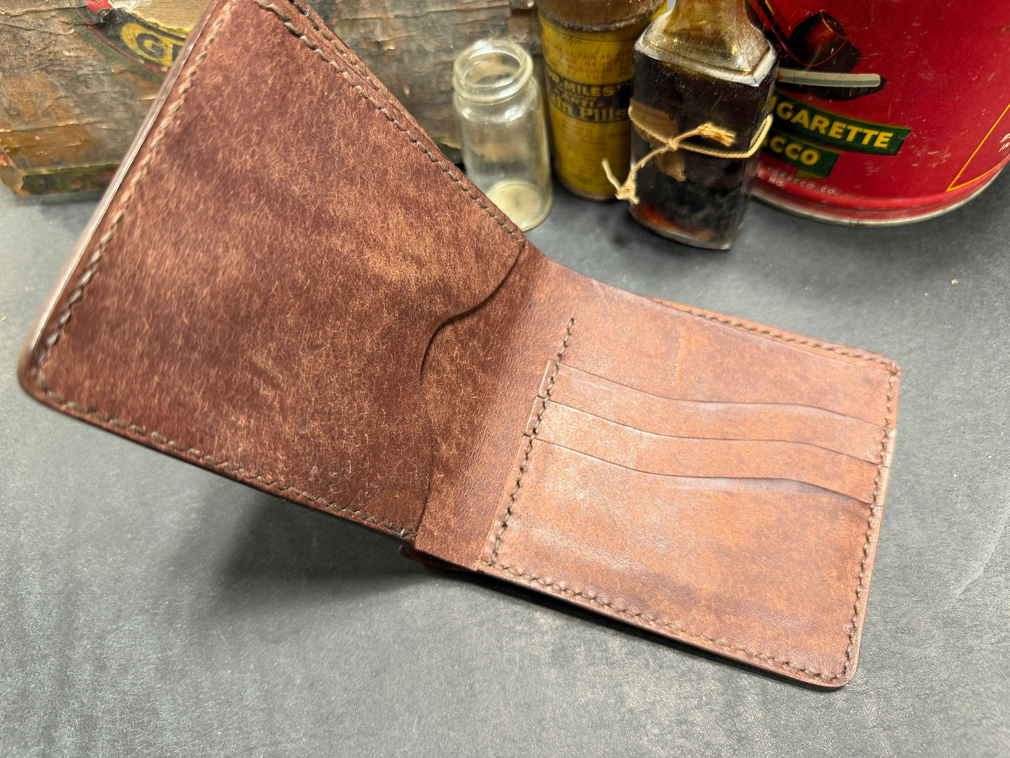 The “Omega” full sized bifold Custom Wallet / Bifold