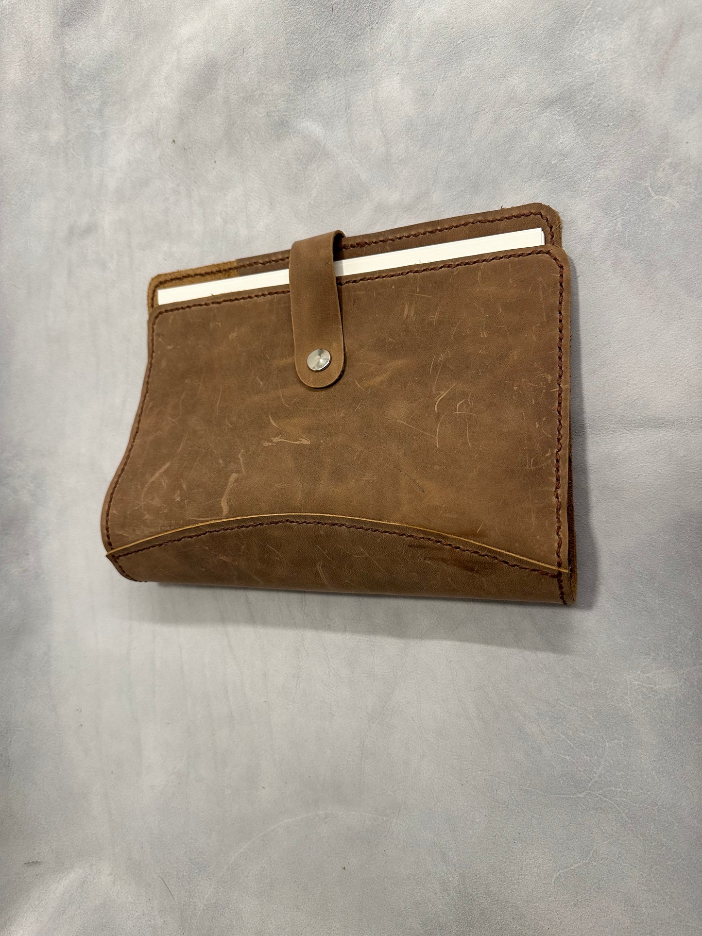 Hand Crafted Leather A5 Notebook Binder / Full Grain Leather / Refillable