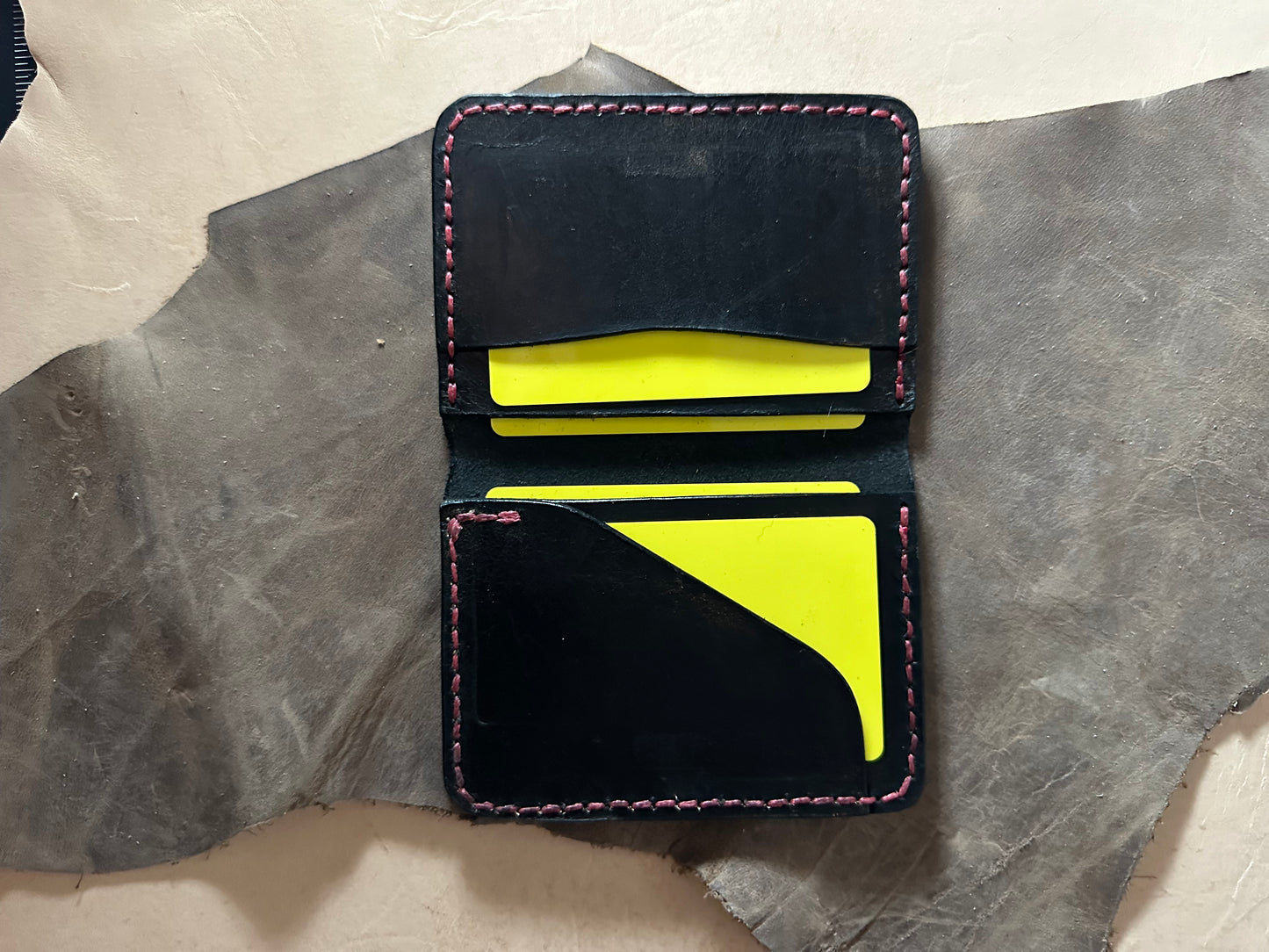 The “Challenger” Billfold Wallet / bifold / Heirloom Wallet / card carrier / holder