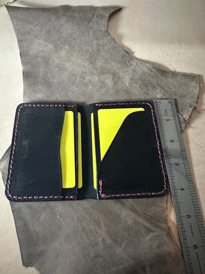 The “Challenger” Billfold Wallet / bifold / Heirloom Wallet / card carrier / holder