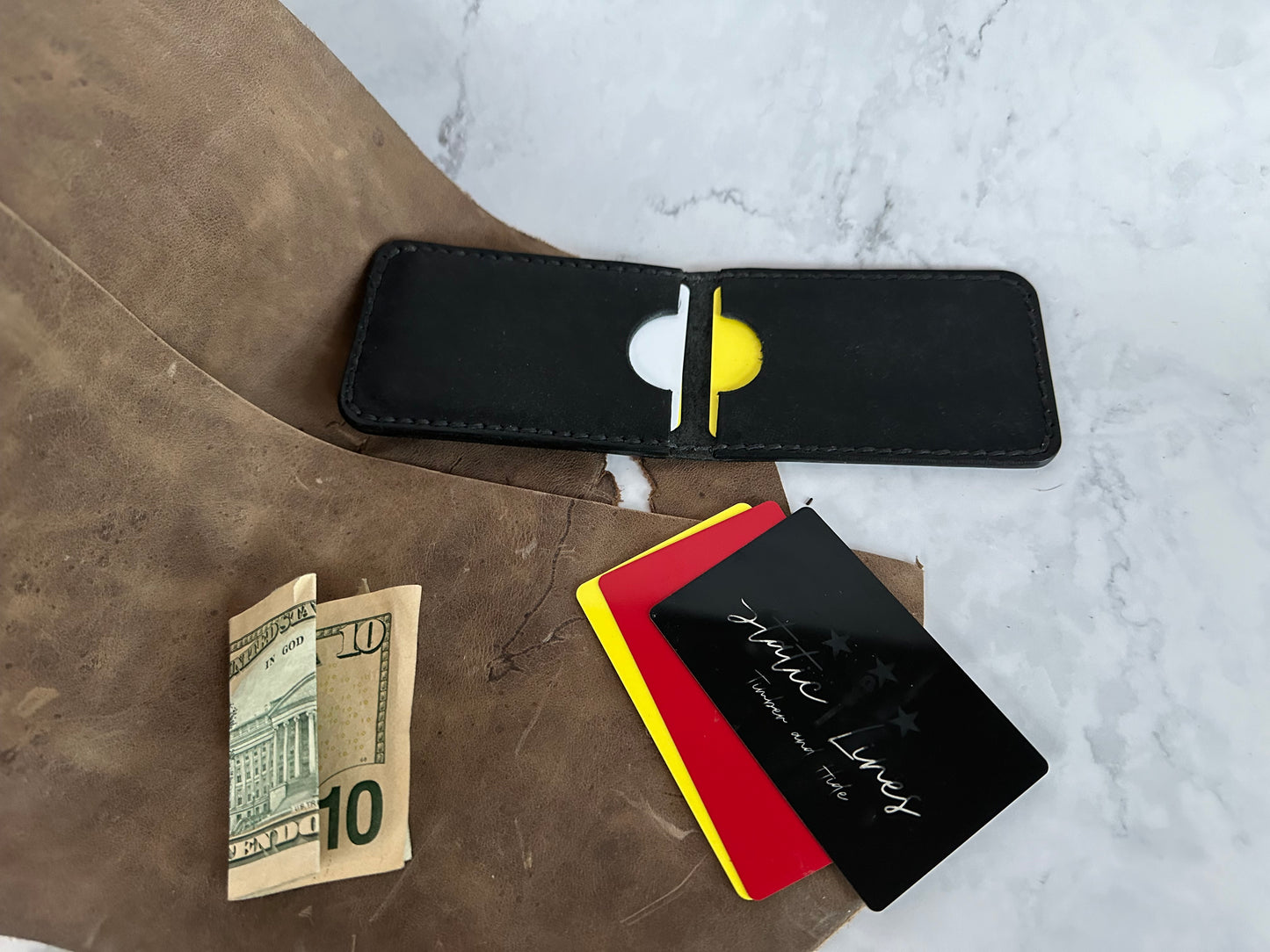 The “Moxie” Full Grain Leather Wallet / Card Holder / Bifold /Billfold