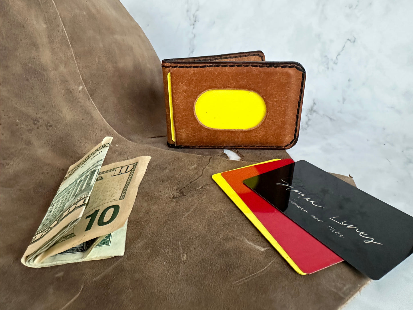 The “Moxie” Full Grain Leather Wallet / Card Holder / Bifold /Billfold