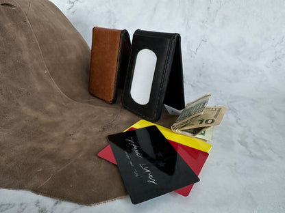 The “Moxie” Full Grain Leather Wallet / Card Holder / Bifold /Billfold