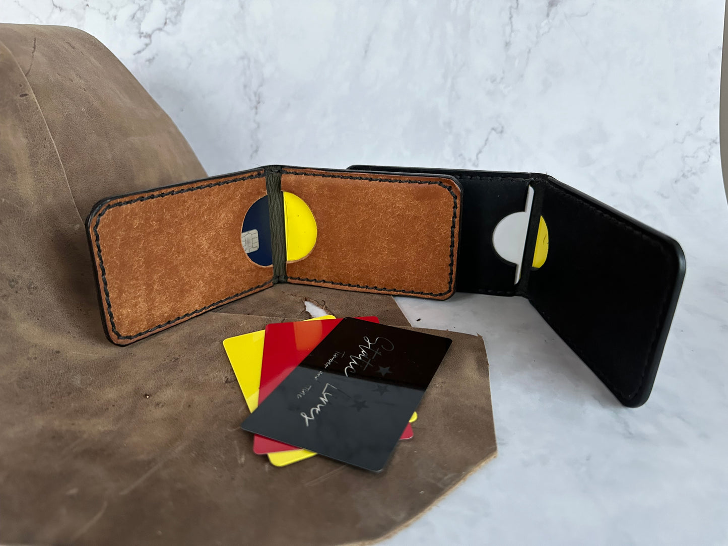 The “Moxie” Full Grain Leather Wallet / Card Holder / Bifold /Billfold