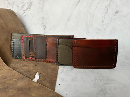 The “Maximus” Hand Made Full Grain Leather Wallet / Card Sleeve