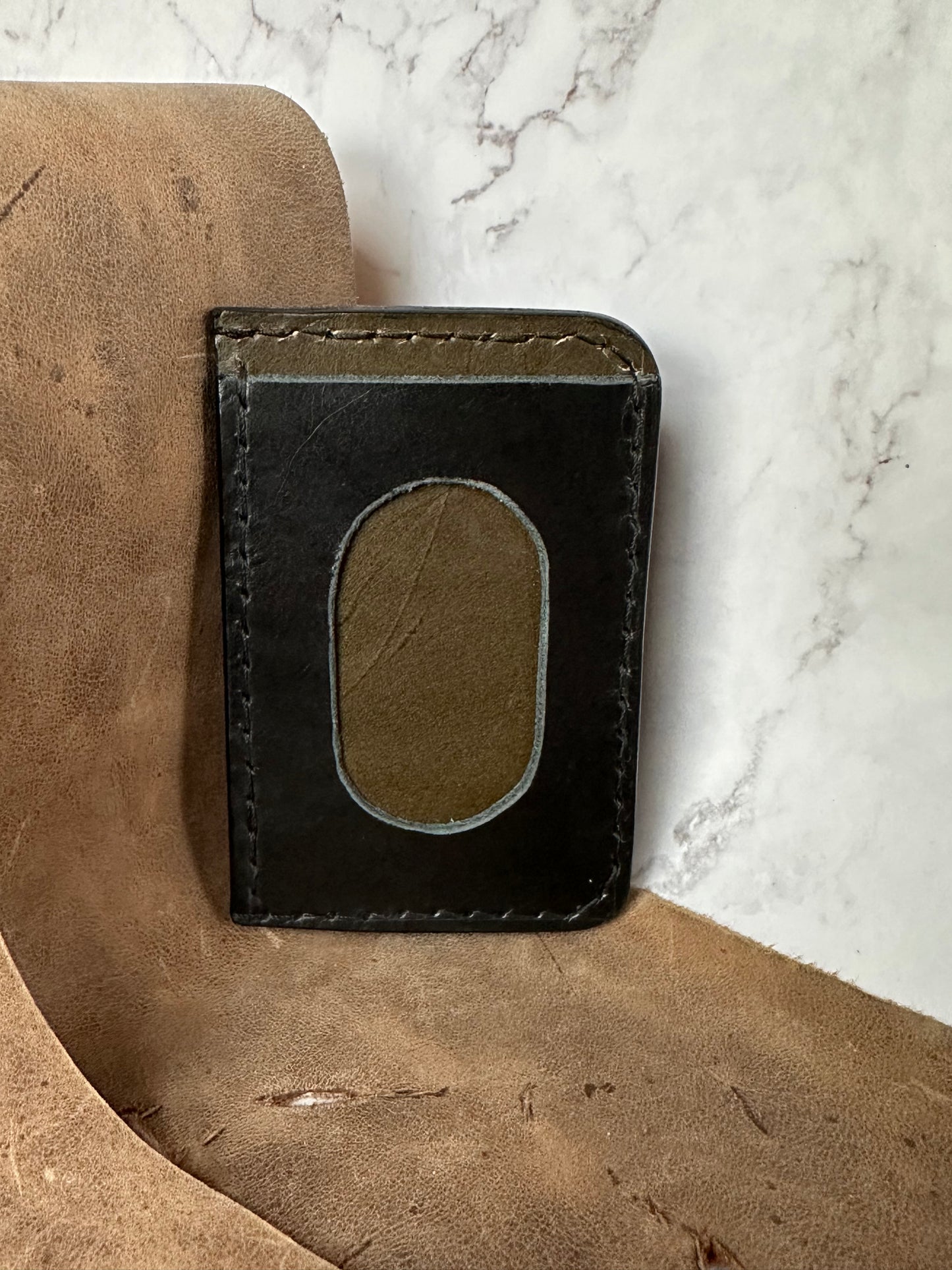 The “Maximus” Hand Made Full Grain Leather Wallet / Card Sleeve