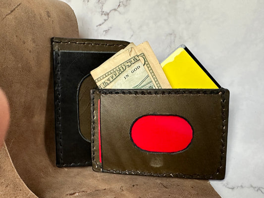 The “Maximus” Hand Made Full Grain Leather Wallet / Card Sleeve