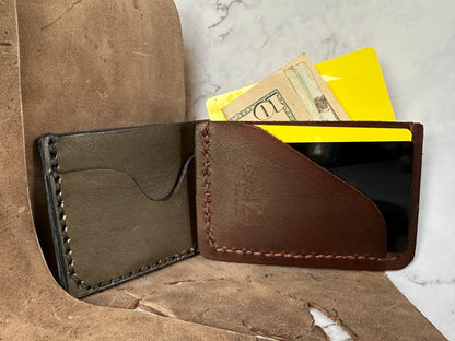 The “Maximus” Hand Made Full Grain Leather Wallet / Card Sleeve