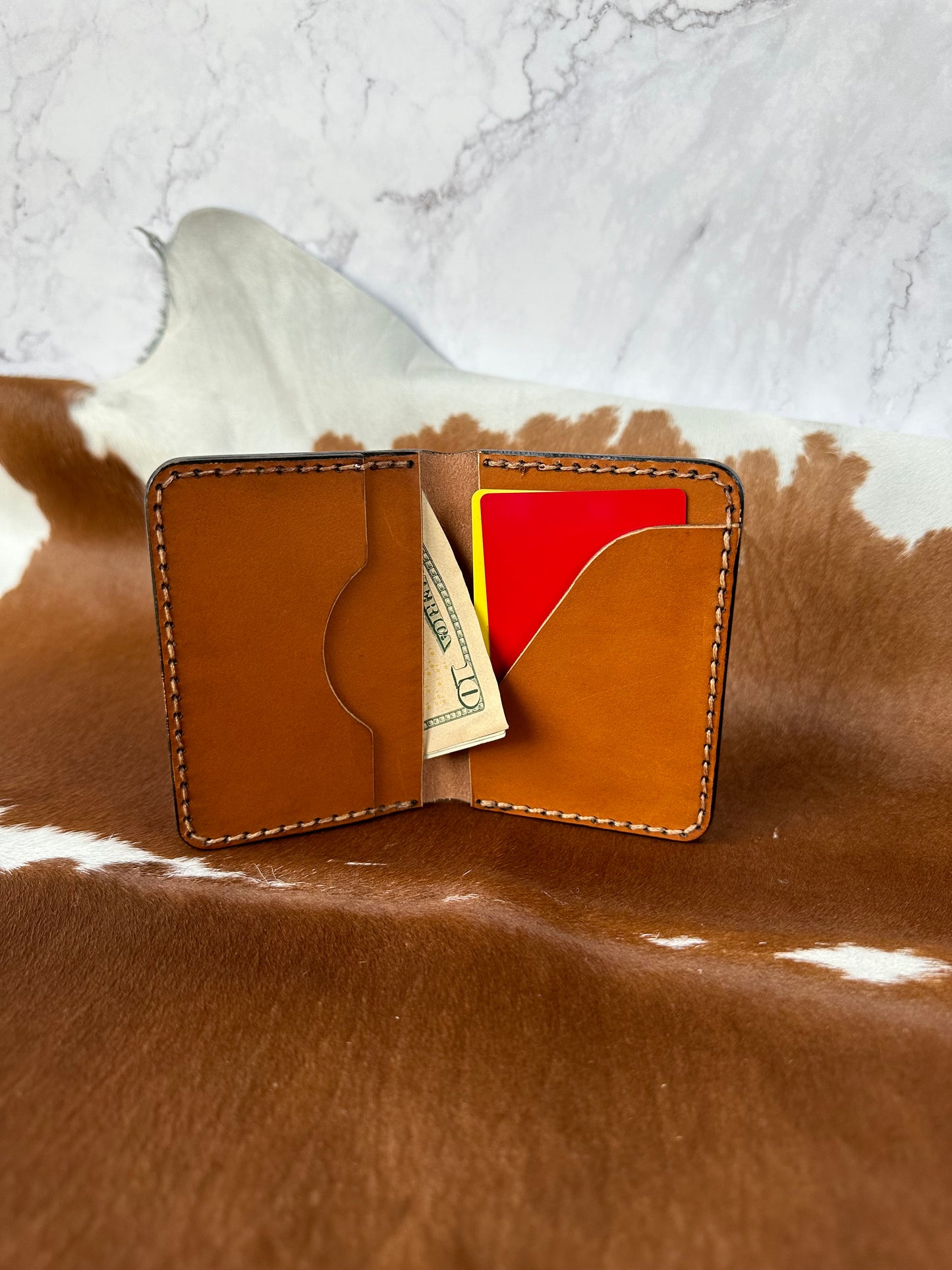 The “Challenger” Billfold Wallet / bifold / Heirloom Wallet / card carrier / holder