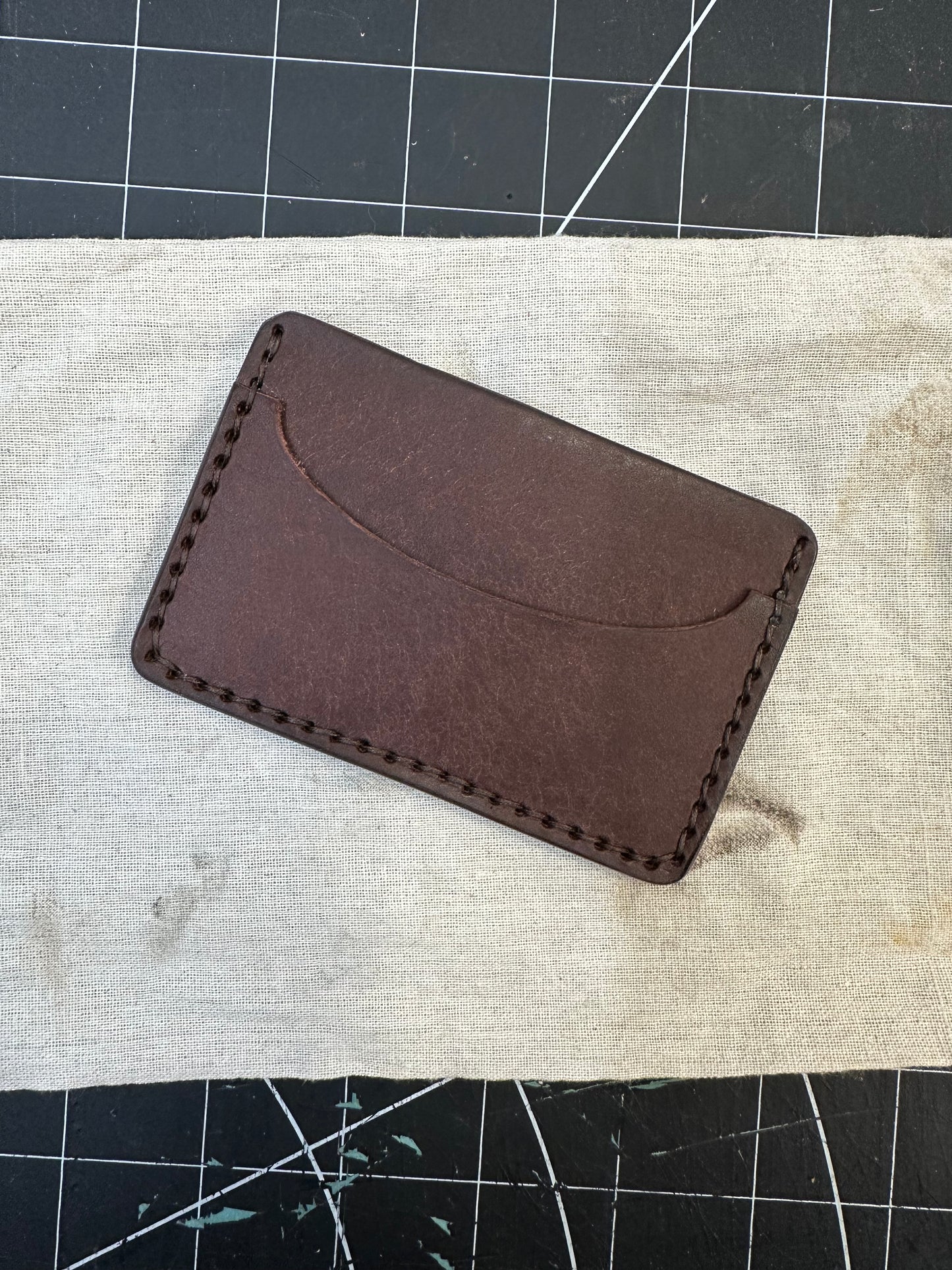 The “Maximus” Hand Made Full Grain Leather Wallet / Card Sleeve