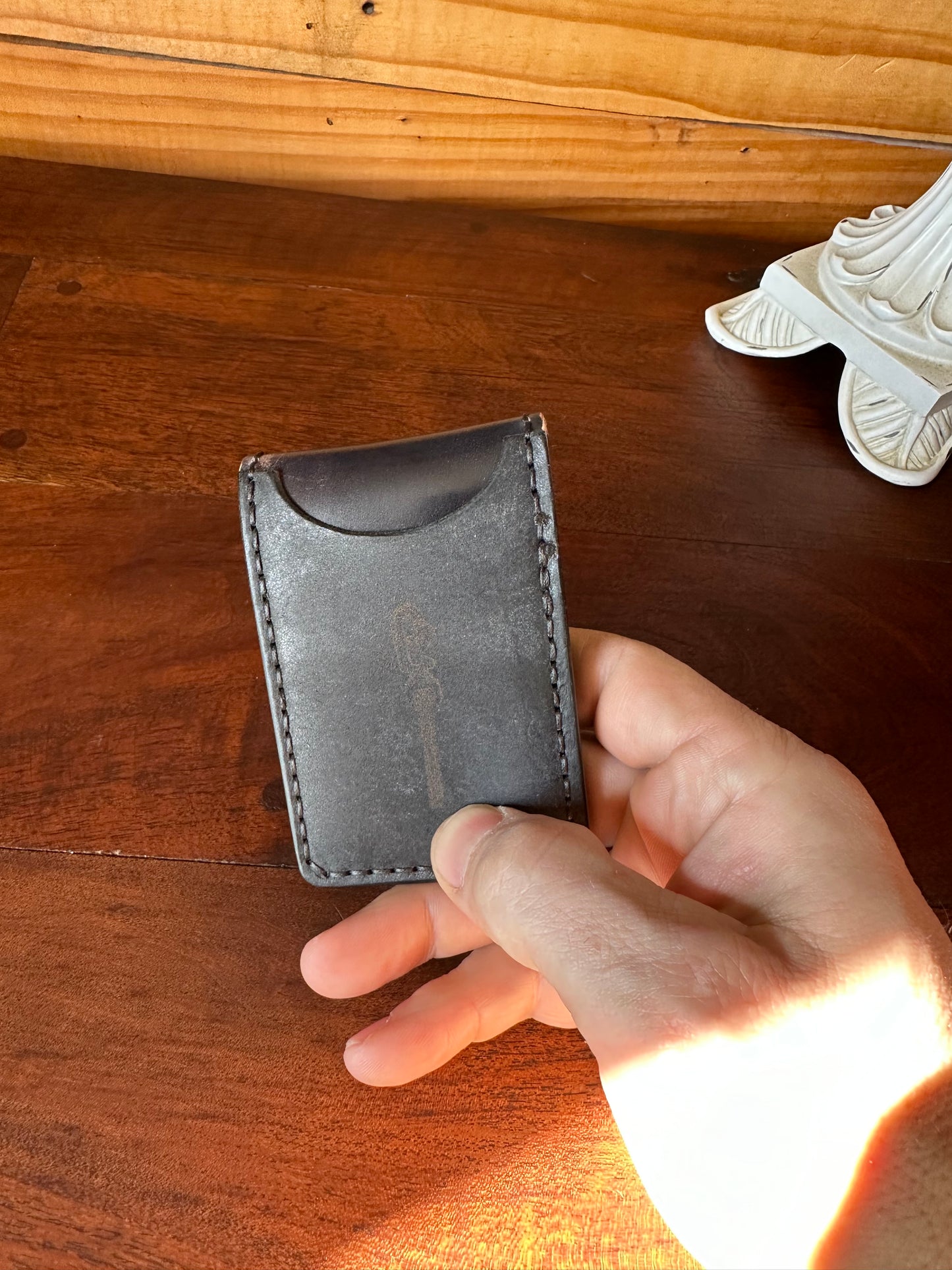 Shell Cordovan Custom Moxie Wallet / Card Holder / Minimalist Wallet