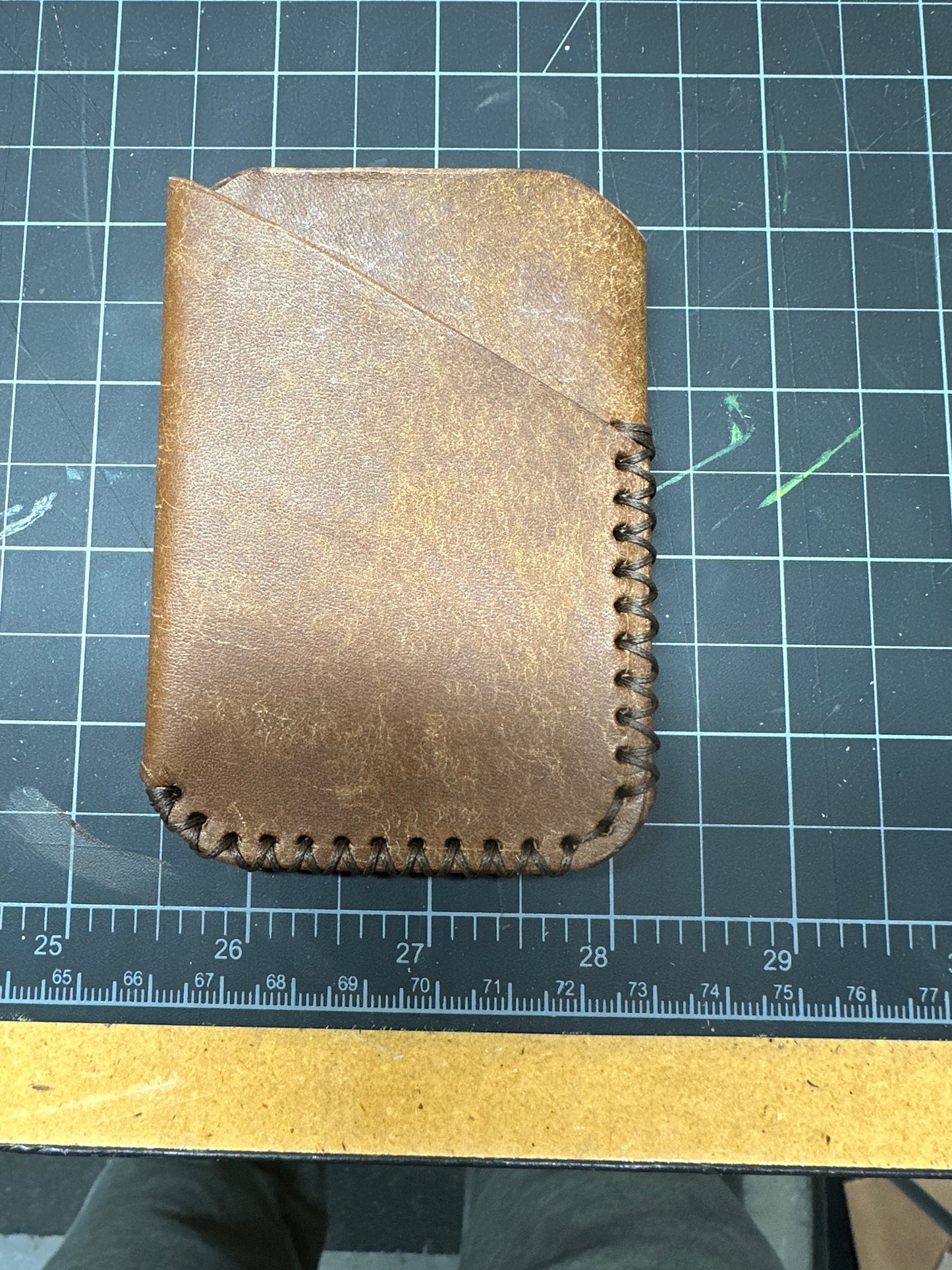 The “Atlas” Hand Made Leather Card holder / Front Pocket Wallet / Minimalist